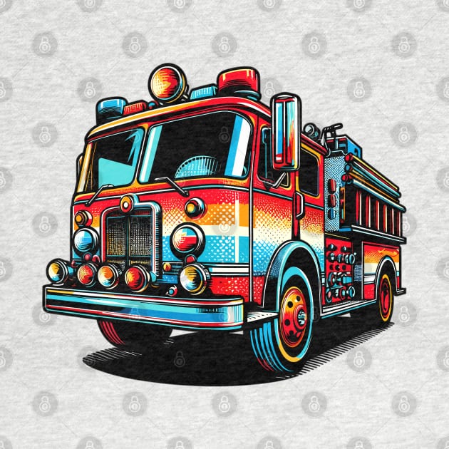 Fire Truck by Vehicles-Art